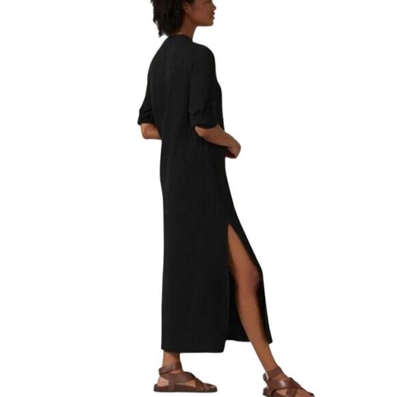 Bird and Knoll Cotton Black Frieda Belted Shirtdress (L) - Picture 4 of 16